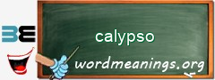 WordMeaning blackboard for calypso